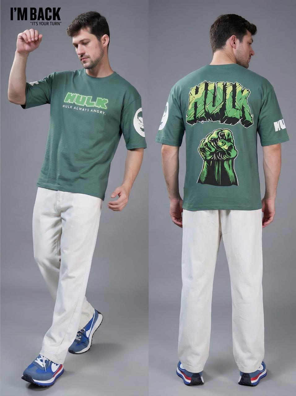 JOG Hulk Oversized T-shirt Front and Back